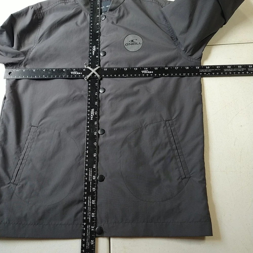 O'Neill Jacket Boys L Black Snap Baseball Sports Outdoors Activity Long Sleeve‎